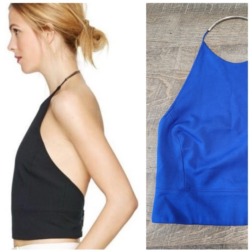 WILFRED | Aritzia Tenso Halter Crop Tank Top | Sz. 6